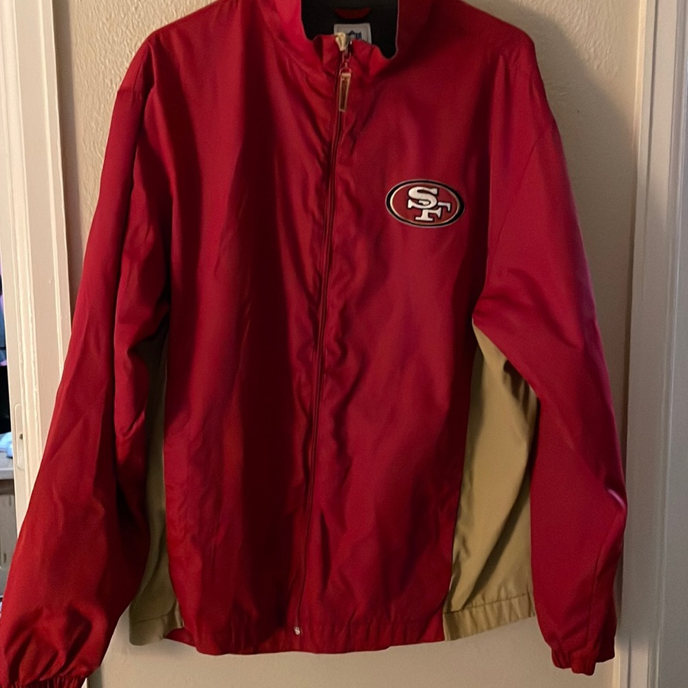 Light weight 49ers windbreaker jacket